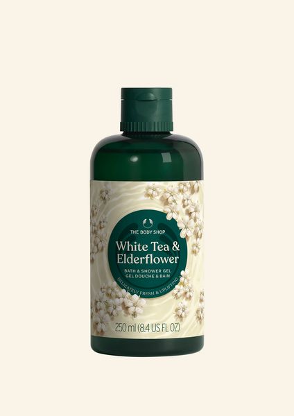 WHITE TEA & ELDERFLOWER BATH & SHOWER GEL 250ML